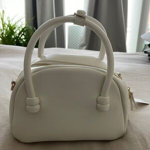 NWT White Mini Anthropologie Bag